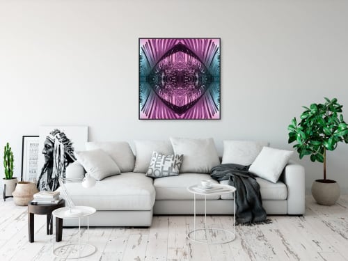 Purple Palms 2 | Prints by Stephanie Mill