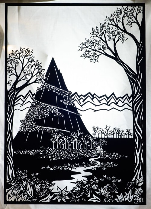 But Don't Forget the Lessons Learned Along the Way | Mixed Media by Bianca Levan Papercuts | Adele Gilani Art Gallery in Sausalito