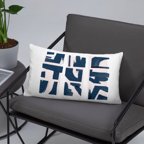 Fractured Rectangular Throw Pillow | Pillows by Michael Grace & Co.