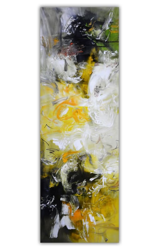 Dopamine rush - original abstract painting | Mixed Media in Paintings by Andrada Anghel