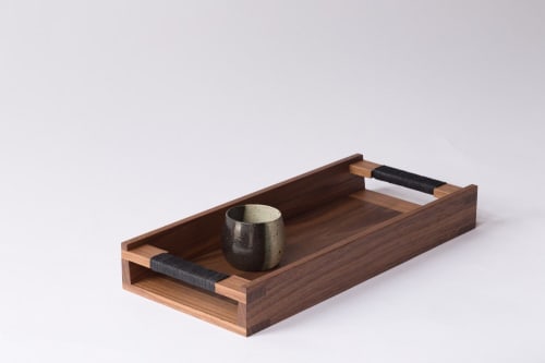 Walnut Rectangle Tray | Serveware by Heide Martin Design Studio