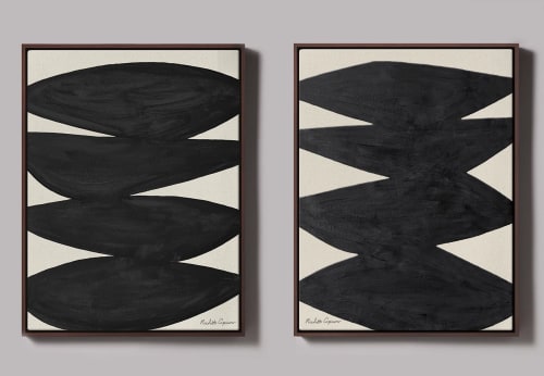 Stillness + Fearless I Affirmations Collection | Oil And Acrylic Painting in Paintings by ART + ALCHEMY By Nicolette Atelier