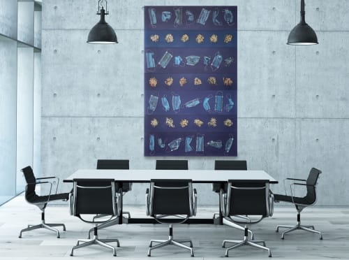 The Writing on the Wall-Hieroglyphics of Hope | Wall Hangings by Marcia Stuermer