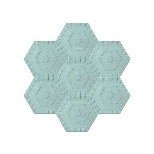 Sky Swizzle Honeycomb | Rugs by kinder MODERN | The Wing Georgetown in Washington