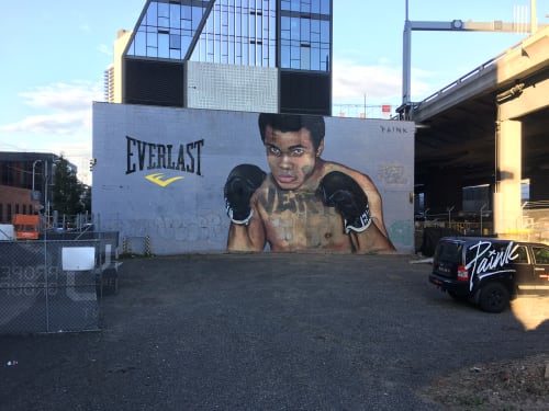 Muhammad Ali Mural | Murals by paink