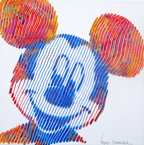mickey in my heart forever | Paintings by Virginie SCHROEDER