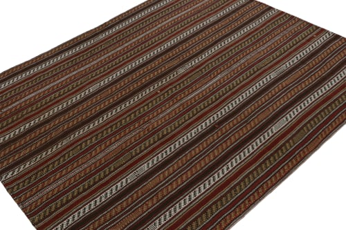Vintage Tribal Kilim rug in Polychromatic Geometric Patterns | Rugs by Rug and Kilim