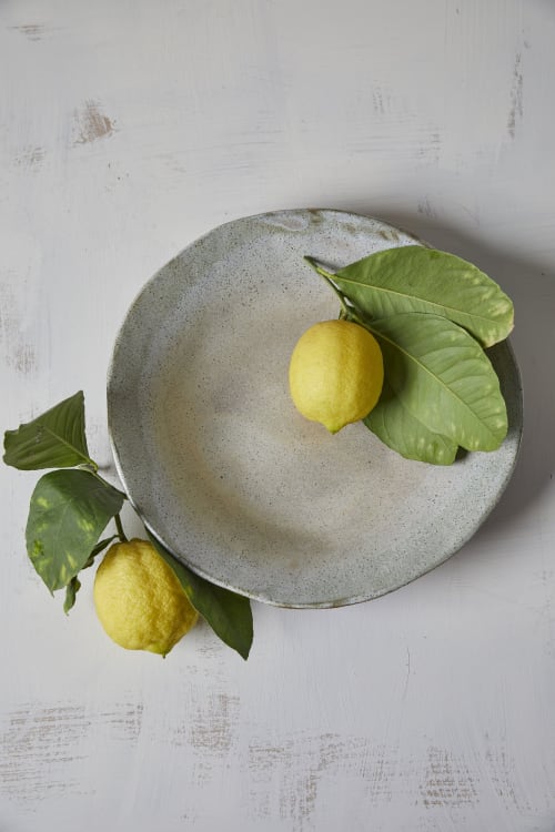 Large Cream Serving Bowl | Serveware by ShellyClayspot