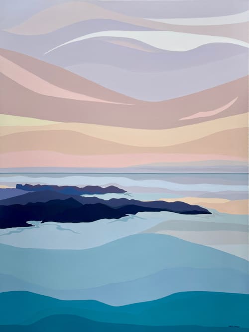 Soft Focus - Ocean Painting | Paintings by Darcie Jean Art