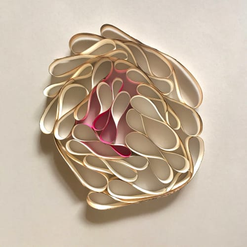 Playing With Fire No. 55 (Edgy Series), available | Mixed Media by Kelly M O'Brien | PaperJoy Studio
