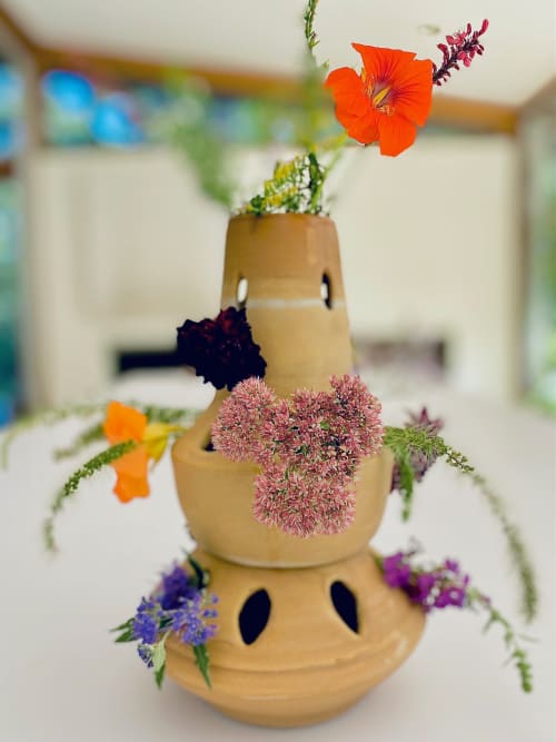 Flower Tower | Sculptures by Paysoneight Design by Dawn Palmer