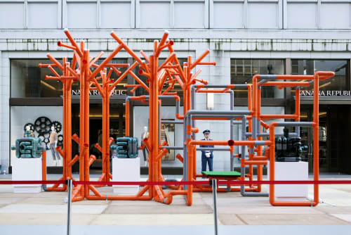 THE SOUND of ROPPONGI | Public Sculptures by Kuenlin Tsai | Roppongi Hills North Tower Parking Lot in Minato City