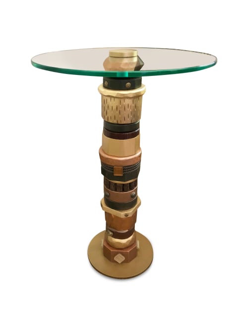 Bands of Gold | End Table in Tables by Andi-Le | Private Residence, Aspen in Aspen