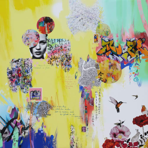 Amazing days III - Original mixed media painting | Paintings by Xiaoyang Galas