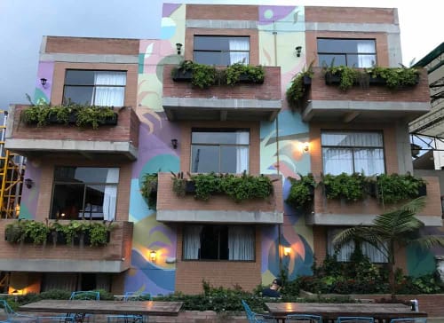 Selina Hostel Mural | Murals by Skore999 | Selina Bogota Chapinero in Bogotá