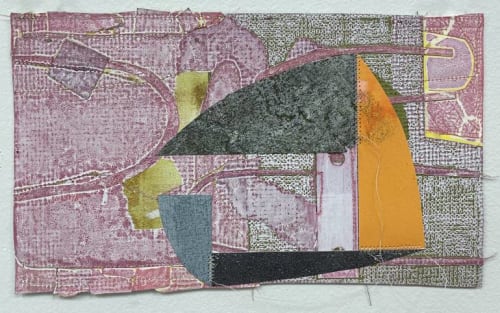 Pink Thought | Collage in Paintings by Susan Smereka