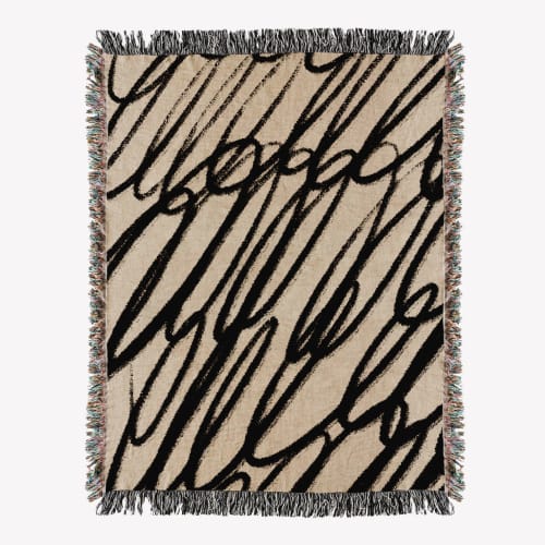Abstract woven throw blanket. 02 | Linens & Bedding by forn Studio by Anna Pepe
