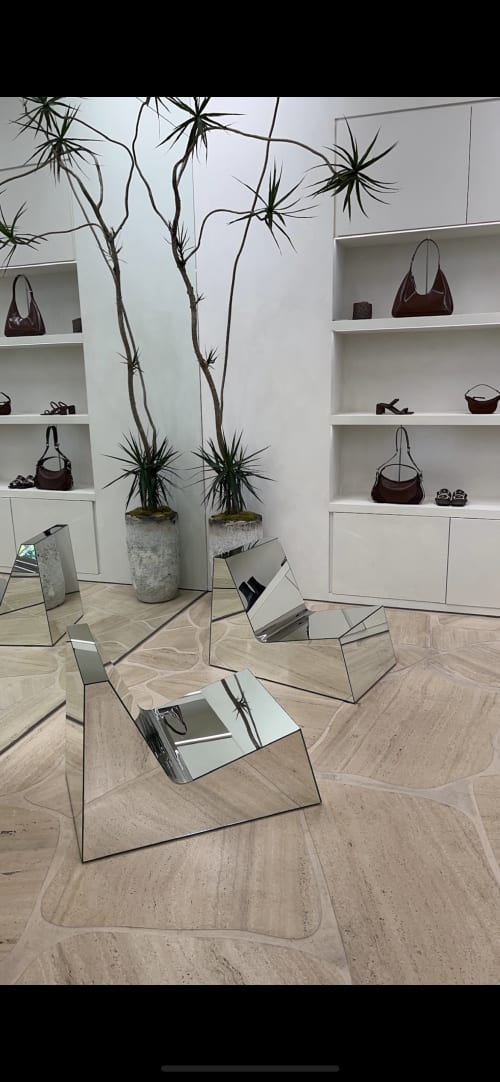 Mirror Lounge Chair | Chairs by Project 213A | BY FAR in Los Angeles