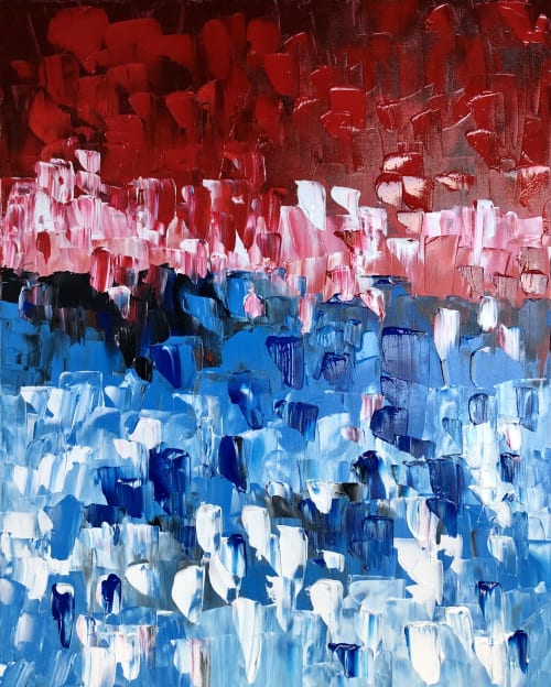 Fire and water | Oil And Acrylic Painting in Paintings by Hugo Auler Jr. Art