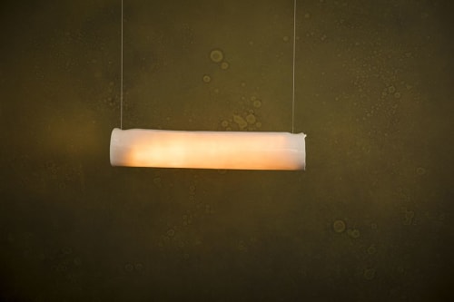 Lucent Porcelain Pendant in White | Pendants by Sarah Tracton
