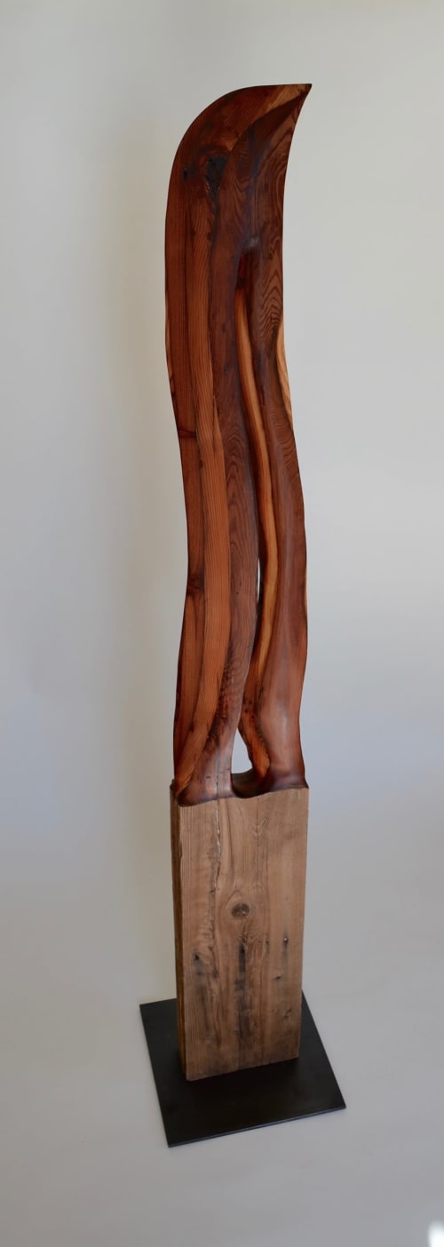 Modern Wood Sculpture by Lutz Hornischer - Sculptures & Wood Art