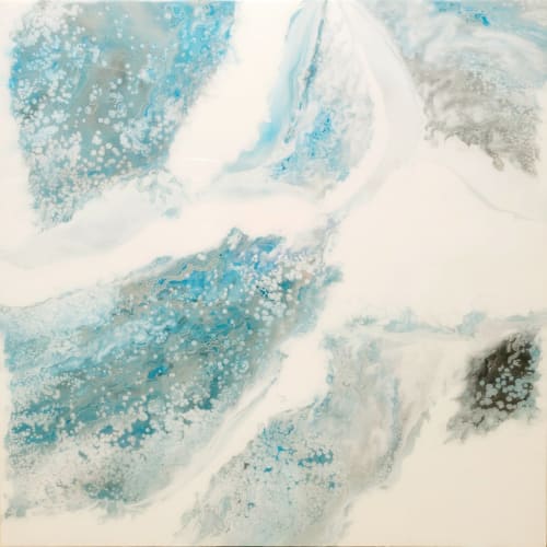Glacier | Oil And Acrylic Painting in Paintings by Swann Freslon