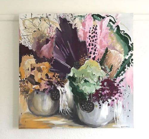 Wallflower | Paintings by Nicole Hasthorpe Art | Art and Abode Melbourne in Chirnside Park