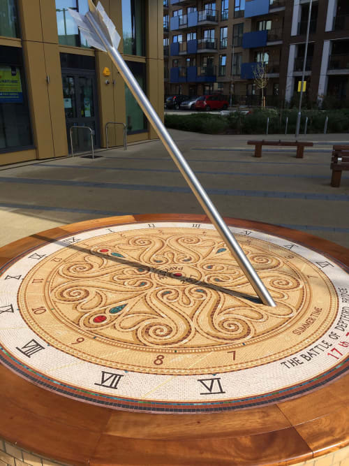 Battle of Deptford Memorial Sundial | Public Mosaics by Gary Drostle – Drostle Public Arts Ltd