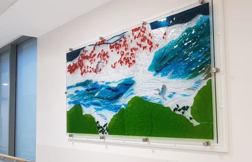 The Kingfisher's River | Art & Wall Decor by Kathryna Cuschieri | University Hospital Limerick in Dooradoyle