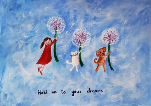 Hold on to your dreams | Paintings by Elena Parau