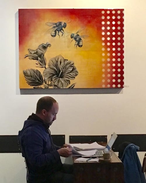 Pollination | Paintings by Melissa Wagner | Four Barrel Coffee in San Francisco