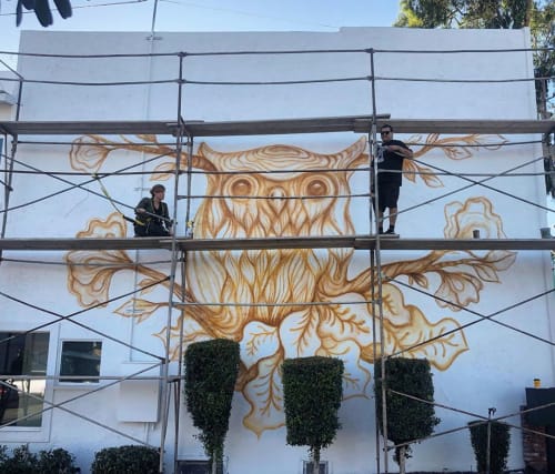 Forest Owl | Street Murals by Gloria Muriel