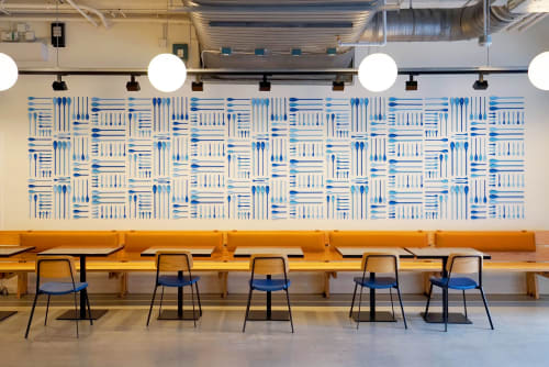 "Spoons" | Murals by ANTLRE - Hannah Sitzer | Turner Broadcasting System Inc in Atlanta