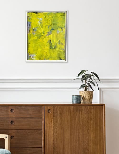 "Sunshine Spit" Original Painting | Mixed Media by Jessalin Beutler