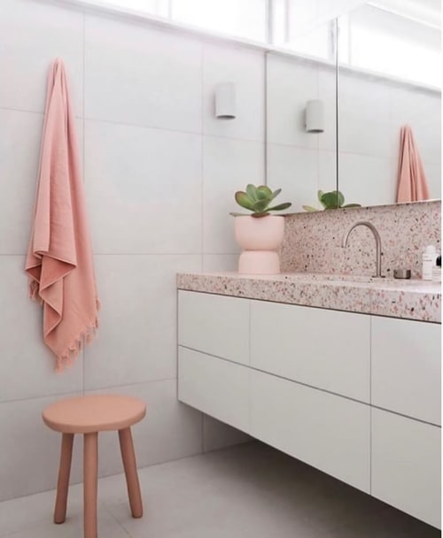 Side Table in Nude | Tables by Tina Frey