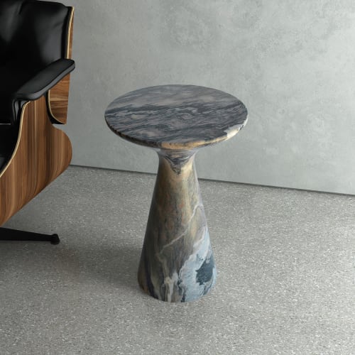 Pawn Marble Side Table | Tables by ETAMORPH