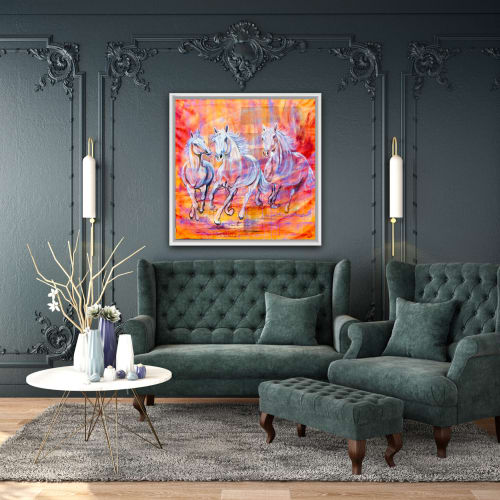 Flying High | Paintings by Shazia Imran | Dubai in Dubai