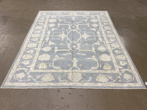New Turkish Oushak Rug / wool on wool / 9x11.5 | Area Rug in Rugs by Vintage Loomz