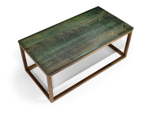Nail Inlay Coffee Table No. 28 | Tables by Peter Sandback