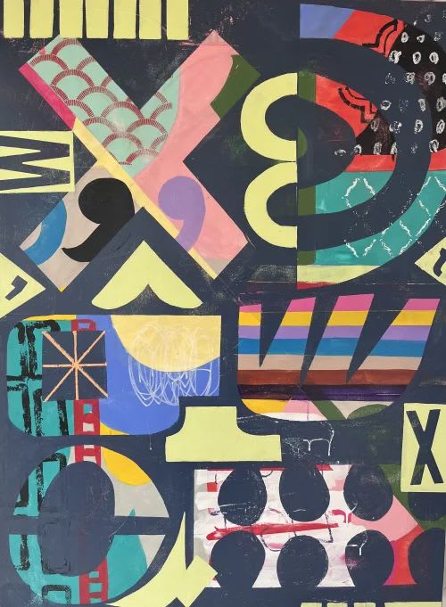 Moonlight | Mixed Media by Paula Saslow, Copper Rose Art