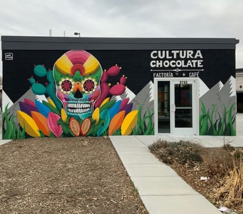 Cultura Chocolate Factoría + Café | Street Murals by Jwlç Mendoza