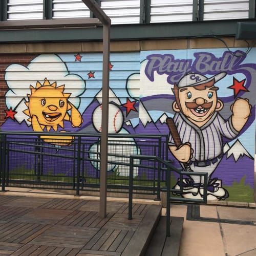 Wall Mural | Murals by Mike Graves | Coors Field in Denver