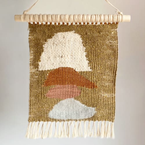Stacked Shapes Weaving | Tapestry in Wall Hangings by Lisa Jones