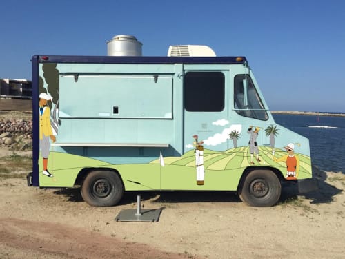 Food Truck illustrations and branding | Public Art by Welcome to the Brightside | The Digs Collection | The Spa at Four Seasons Los Cabos at Costa Palmas™ in Baja