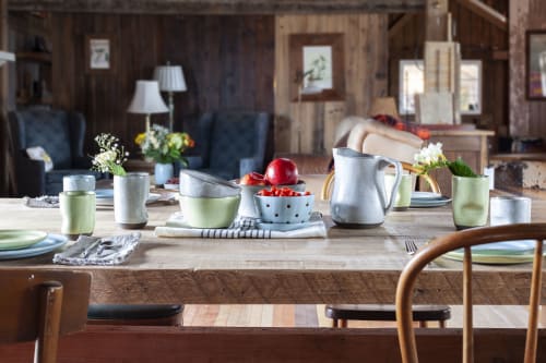 Full Tableware Settings | Tableware by Off Your Rocker Pottery | Private Residence - Lake Geneva, WI in Lake Geneva