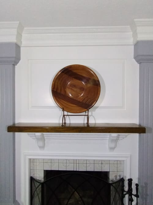 Bloodwood and Coyote Wood "Shield" Bowl | Decorative Bowl in Decorative Objects by Tim  Lass