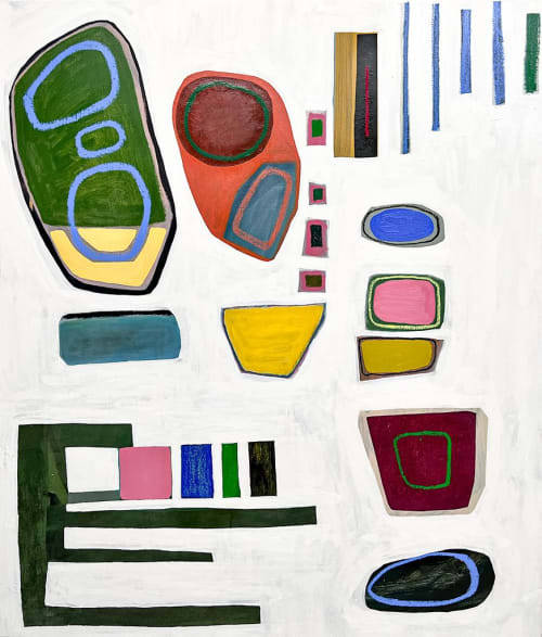 Skip and Jump | Oil And Acrylic Painting in Paintings by Rebekah Andrade