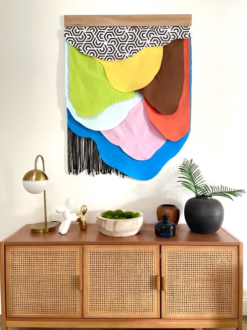 Melting colors wall hanging | Tapestry in Wall Hangings by HILO Fiber Art