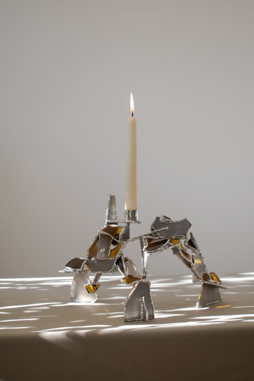 Looking Up In The Attic, Glass Version | Candle Holder in Decorative Objects by Vincent Decat