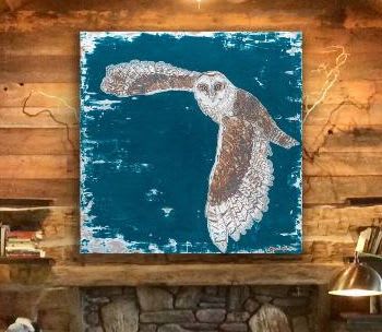 See Me - sold inquire about a similar work of art | Paintings by L Rowland Contemporary Art